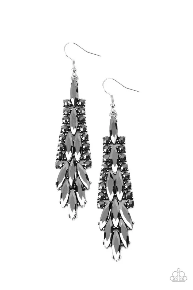 Earrings Paparazzi Jewelry Paparazzi Earring Crown Heiress Silver Earrings Paparazzi Jewelry Paparazzi Earring Crown Heiress Silver