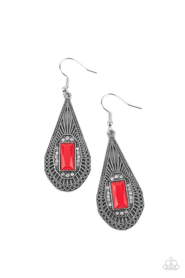 Earrings Paparazzi Jewelry Paparazzi Earring Deco Dreaming Red Earrings Paparazzi Jewelry Paparazzi Earring Deco Dreaming Red