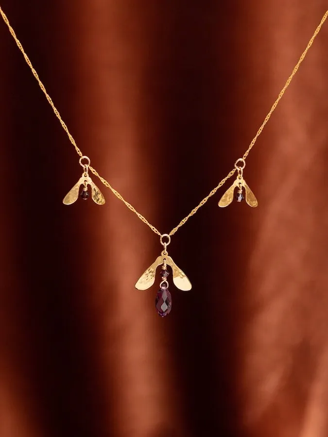 Holly Yashi Necklaces Sorrel Necklace in Aubergine