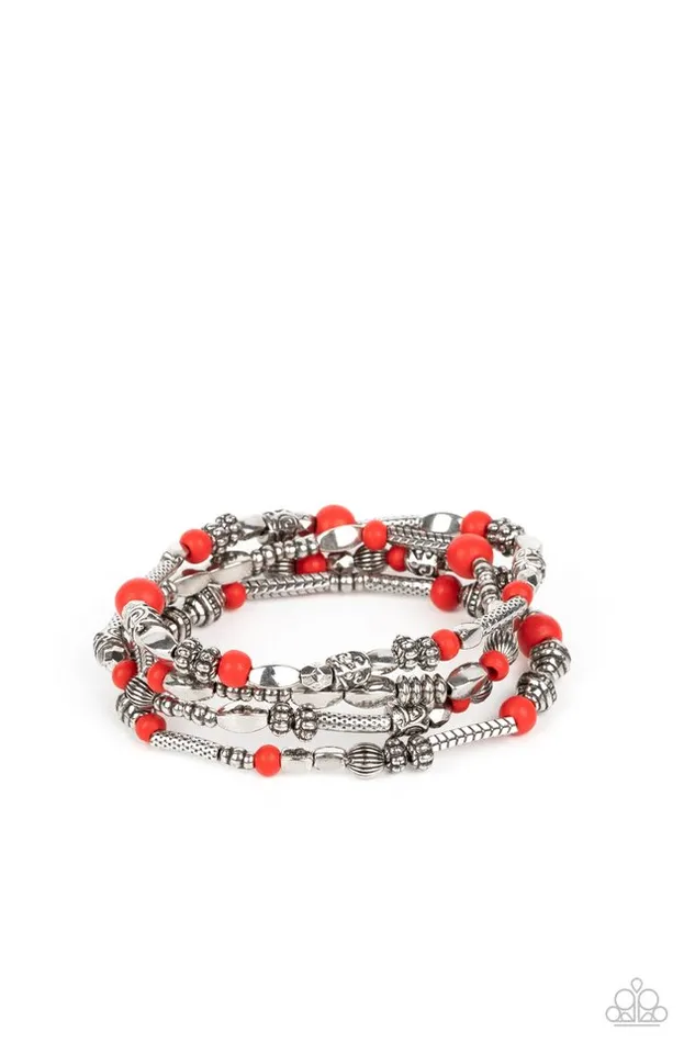 Paparazzi Jewelry Bracelets Paparazzi Bracelet Jungle Jubilee Red Paparazzi Jewelry Bracelets Paparazzi Bracelet Jungle Jubilee Red