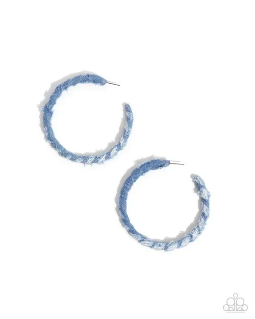 Paparazzi Jewelry Earrings Paparazzi Earring Denim Debut