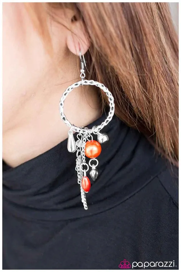 Paparazzi Jewelry Earrings Paparazzi Earring Little Things Mean A Lot Orange