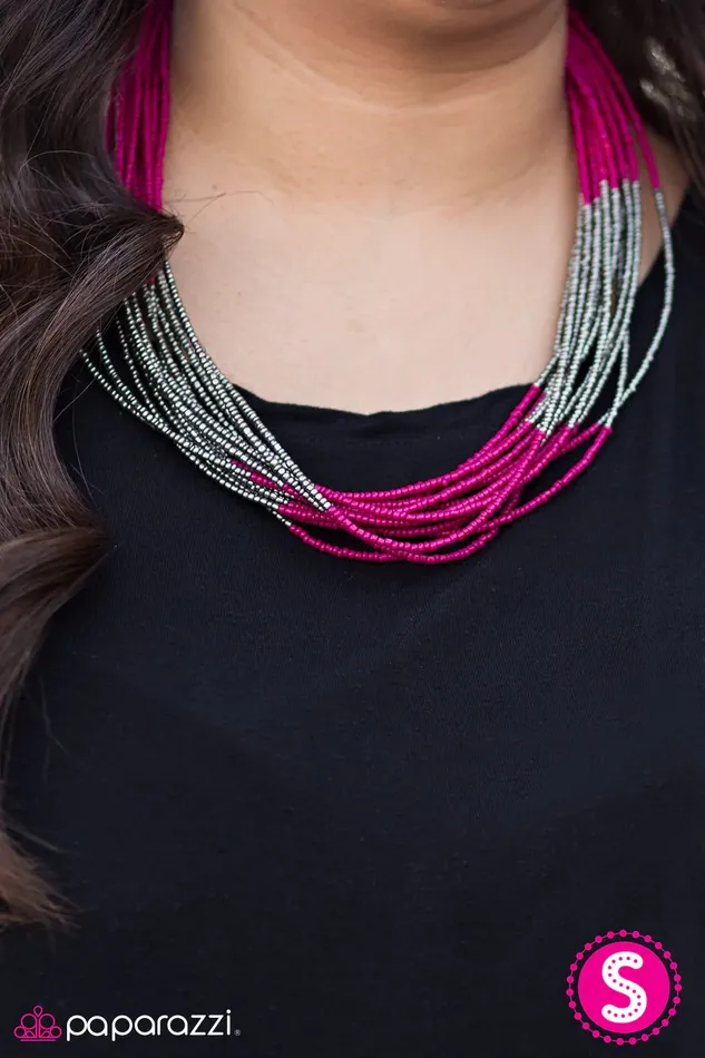 Paparazzi Jewelry Necklaces Paparazzi Necklace Born To BEAD Wild Pink