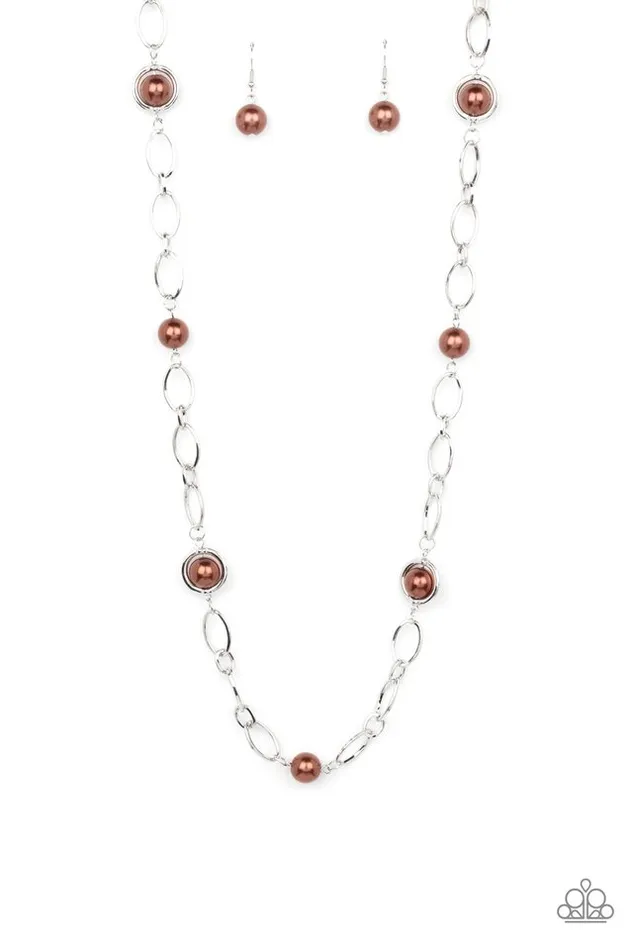 Paparazzi Jewelry Necklaces Paparazzi Necklace Fundamental Fashion Brown
