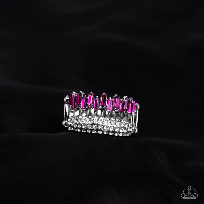 Paparazzi Jewelry Paparazzi Ring Hold Your CROWN High Pink Rings Paparazzi Jewelry Paparazzi Ring Hold Your CROWN High Pink Rings