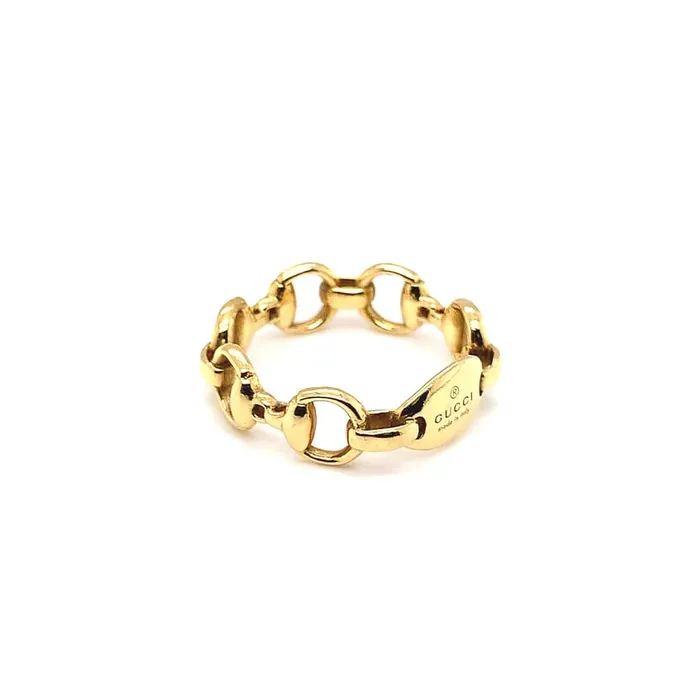 Rings Gucci Gucci 18k Yellow Gold Horsebit Ring Estate