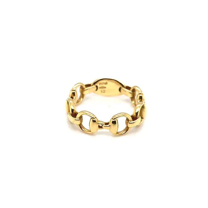Rings Gucci Gucci 18k Yellow Gold Horsebit Ring Estate