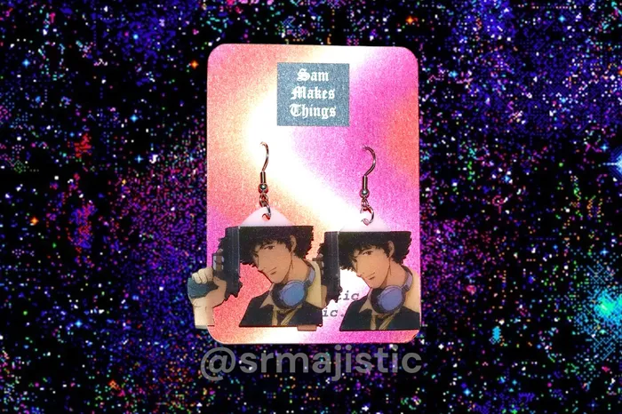 Sam Makes Things Earrings READY TO SHIP Anime Themed Handmade Earrings