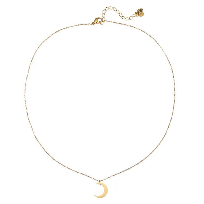 Half Moon Delicate Necklace Gold Hey Happiness Necklaces Half Moon Delicate Necklace Gold Hey Happiness Necklaces
