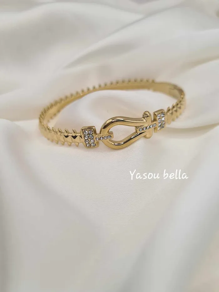 Yasou Jewelry Bracelets Bracelet Dubai Broche Strass d 6cm